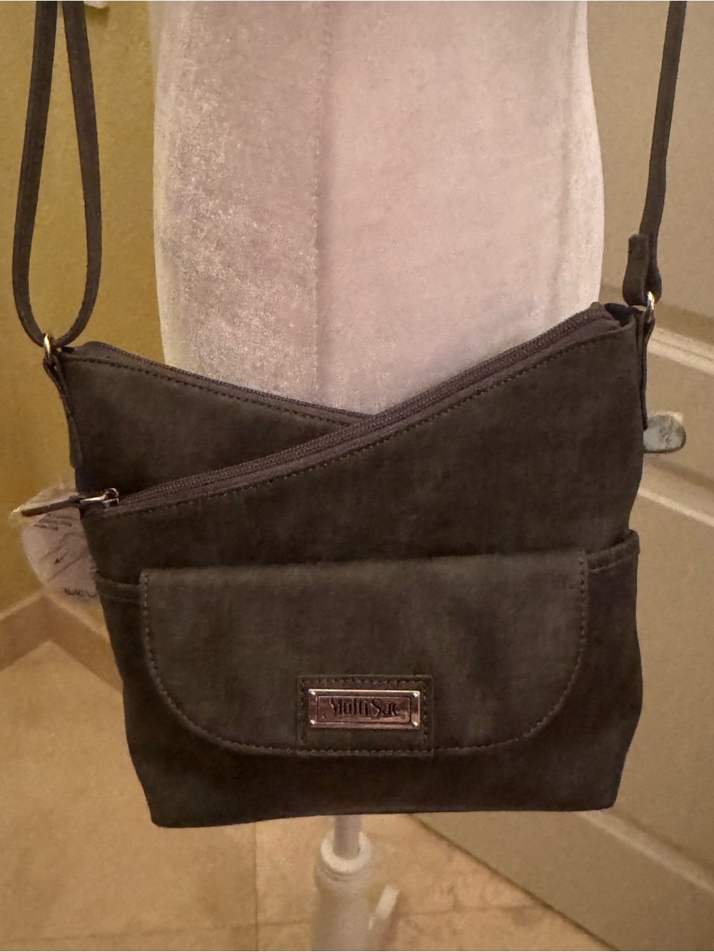 MuliSac Dark Gray Crossbody Shoulder Bag